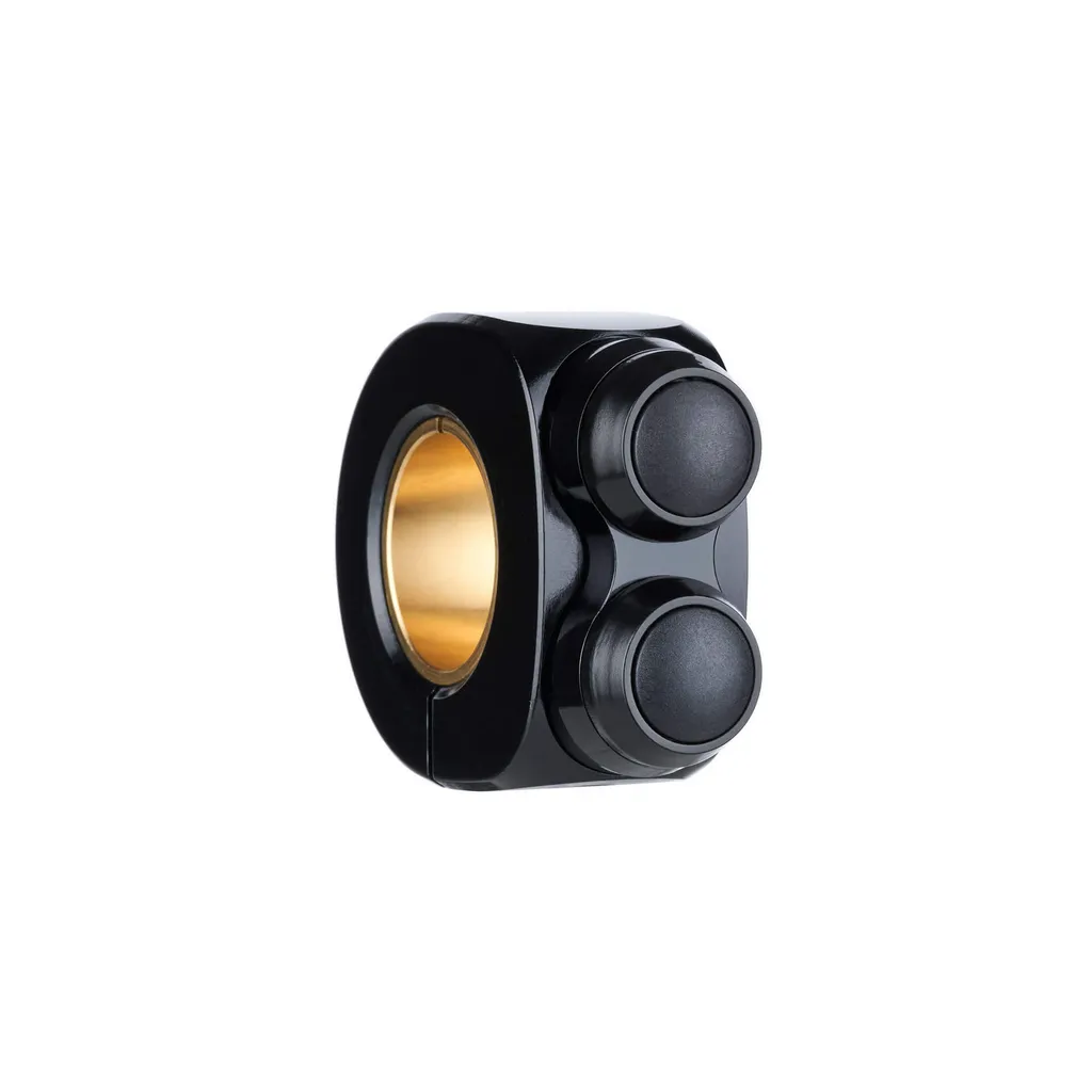 Interrupteur guidon moto 2 boutons mo.switch basic noir pour Cafe Racer - 4
