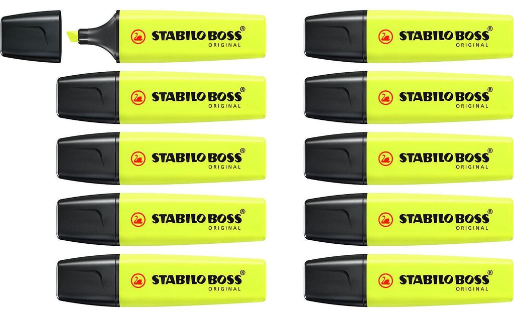 STABILO Boss Original evidenziatore 10 pz Giallo Immagine del prodotto 