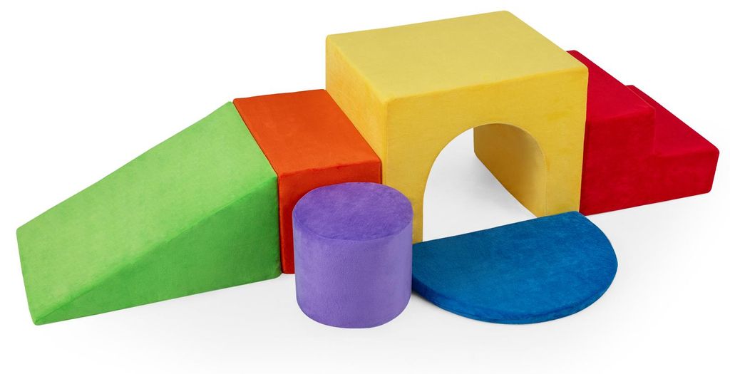 COSTWAY 6dílná sada pěnových stavebních kostek, pěnové Obrázek produktu 