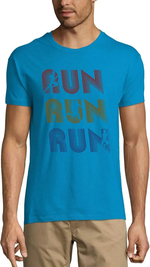 Herren Grafik T-Shirt Retro Run - Läufer – Retro Run - Runner – Öko-Verantwortlich Vintage Jahrgang Kurzarm Lustige Druck Geburtstag Geschenk...