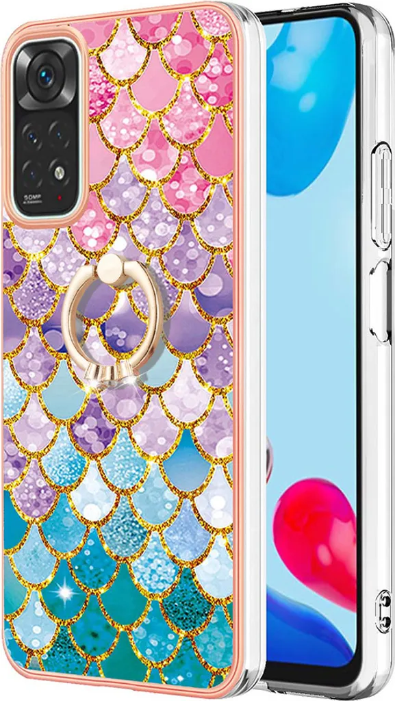 Cover Xiaomi Redmi Note 11s/11 4G: TPU Antiscivolo e Ring Stand 360