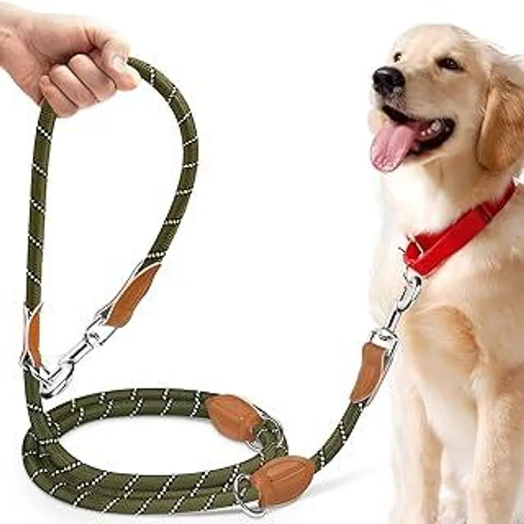 Guinzaglio Sicuro 3m Cani Grandi | Riflettente & Mani Libere 200kg