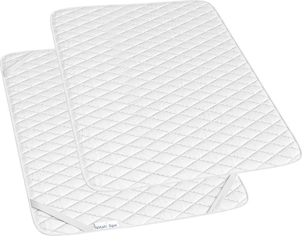 Vitalispa Matratzenschoner , 140 x 200 cm Versteppung, Weiß Produktbild 7