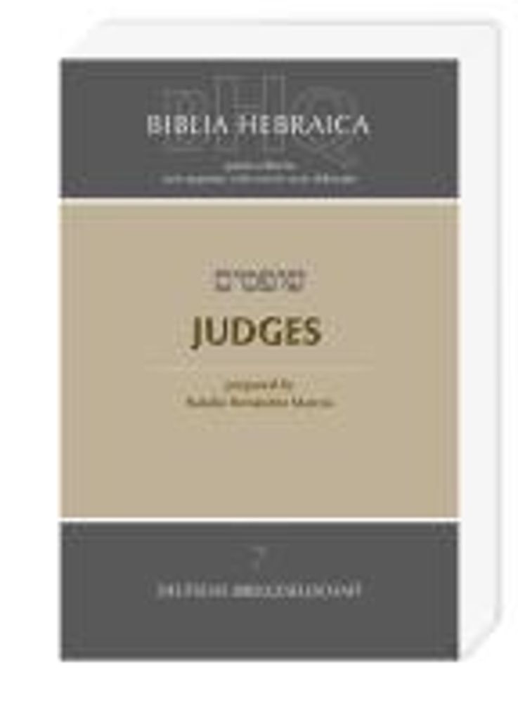 Biblia Hebraica Quinta (BHQ), Judges