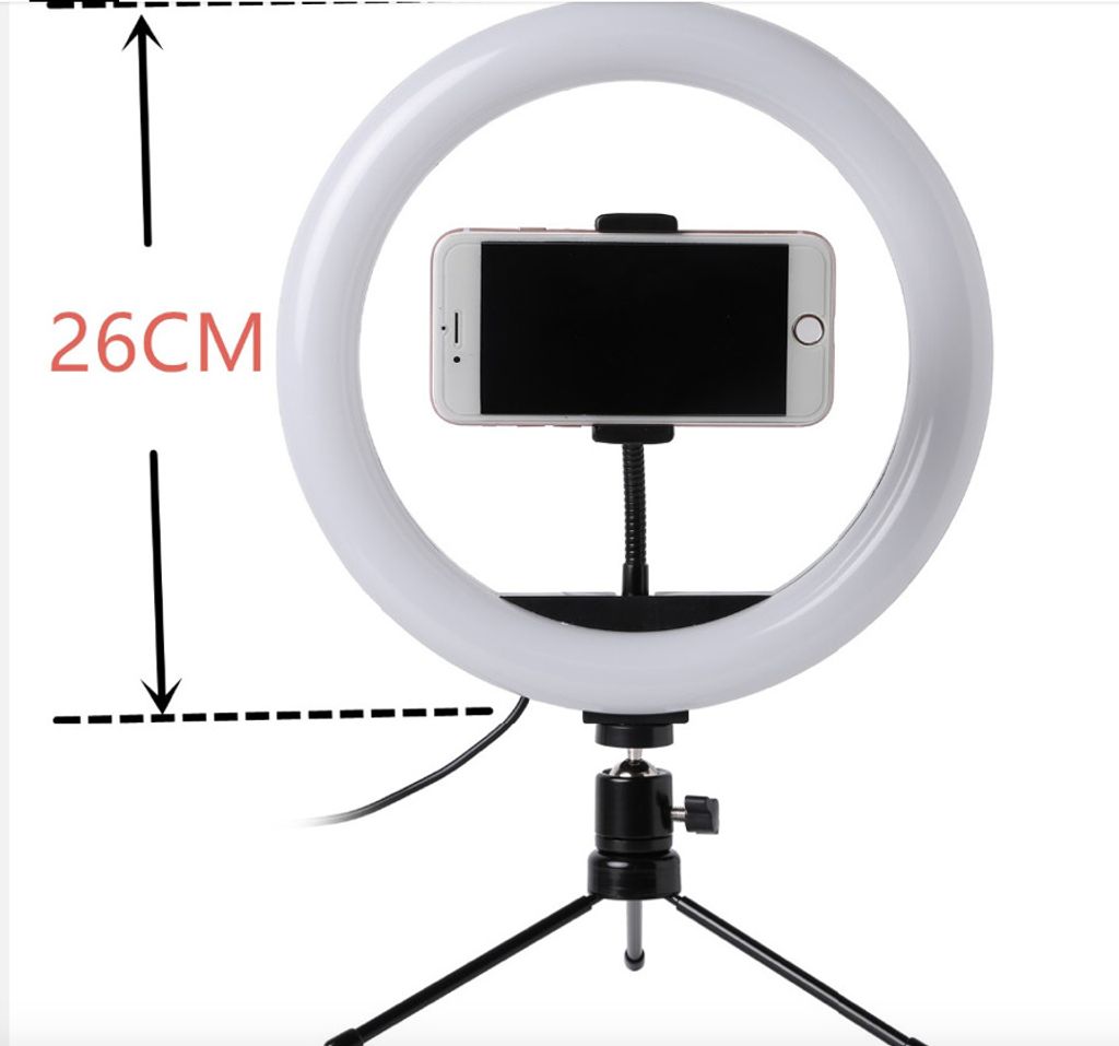 LED lampa Camerazar 26 cm so statívom F-260 s diaľkovým Obrázok produktu 