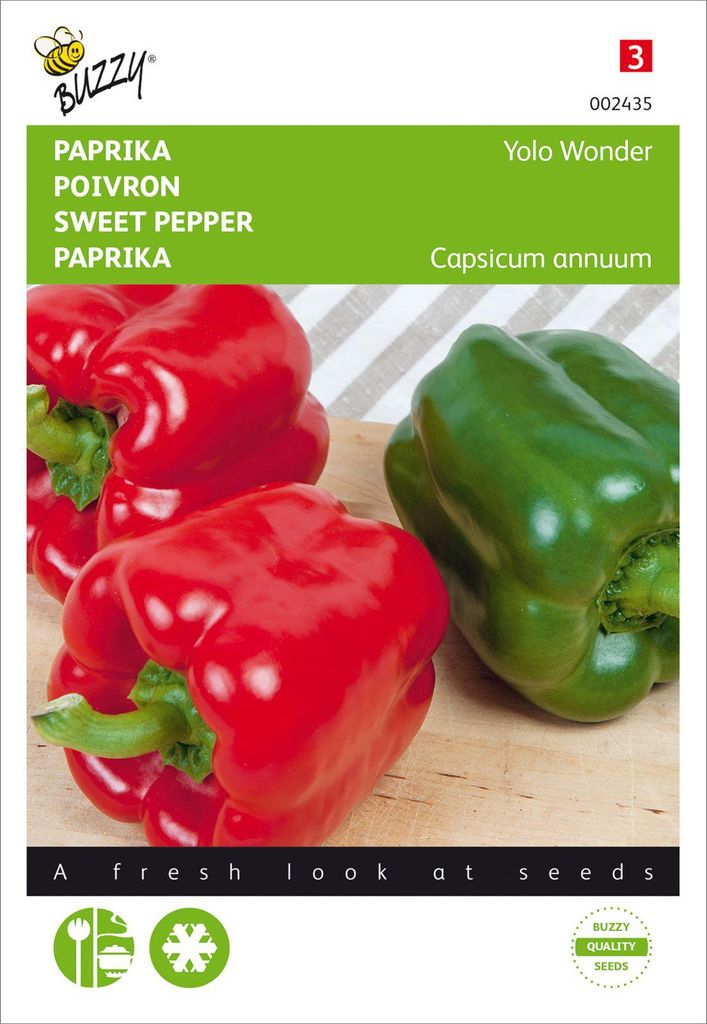 Paprika Yolo Wonder | Paprikasamen von Buzzy Seeds