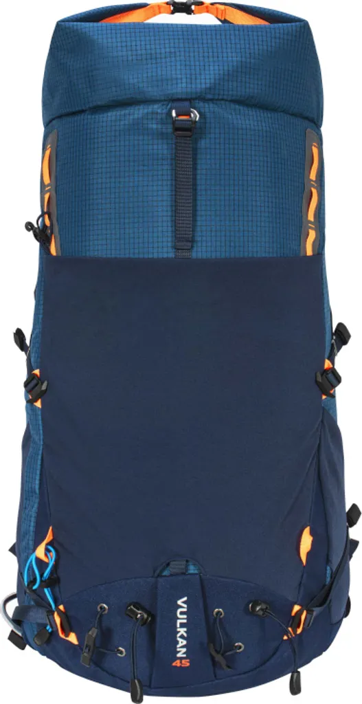 Sac à dos de trekking 45L Vulkan Navy - Bagage technique bleu Highlander