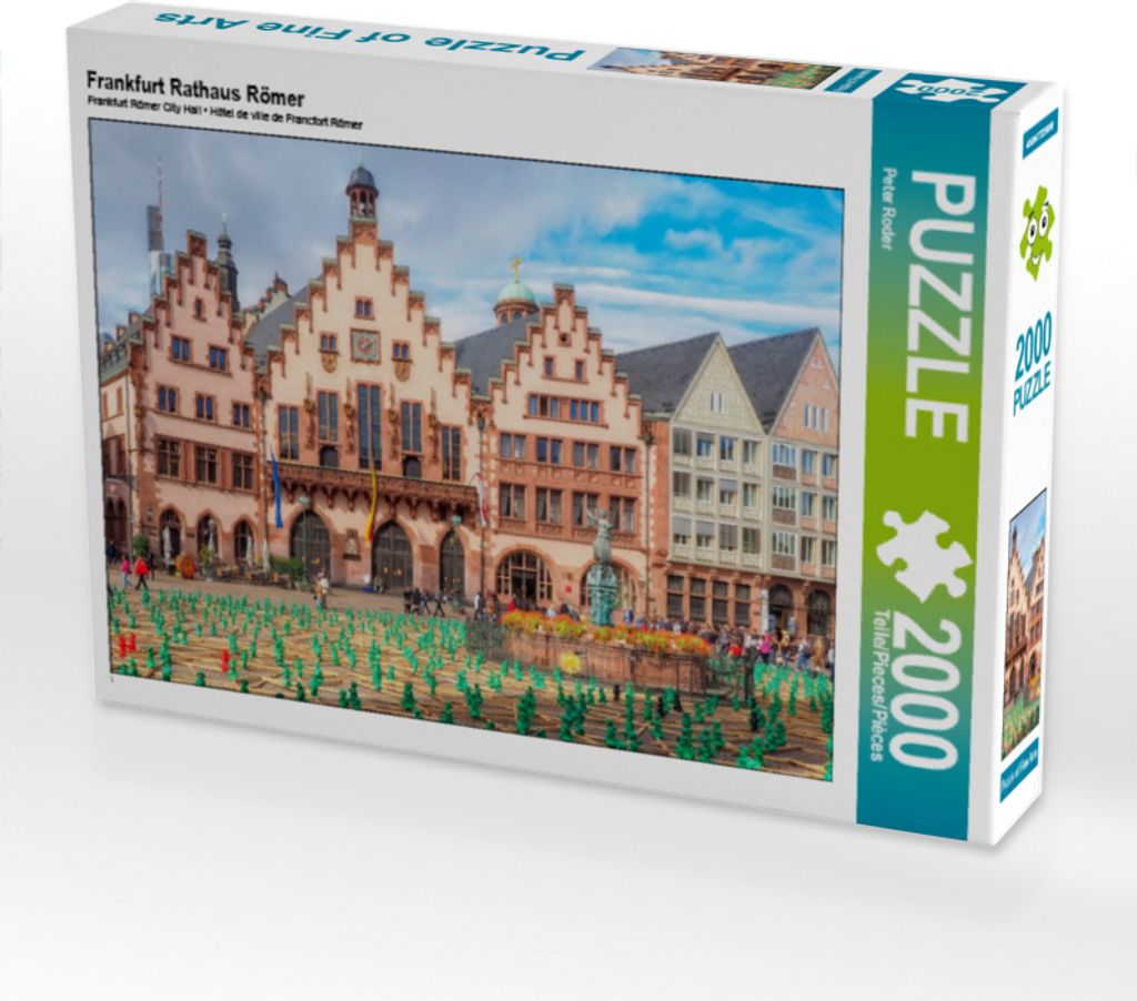 CALVENDO Puzzle Frankfurt Rathaus Römer | 2000 Teile Lege-Größe 90x67cm Foto-Puzzle für glückliche Stunden