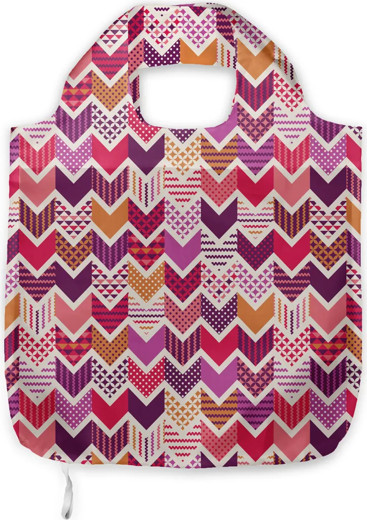 Borsa Shopper ABAKUHAUS Chevron Multicolore | Stile Urban Everyday