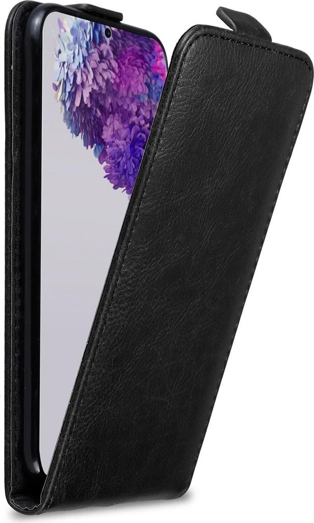 Cadorabo Hülle für Samsung Galaxy S20 ULTRA Schutz Hülle in Schwarz Flip Etui Handyhülle Case Cover