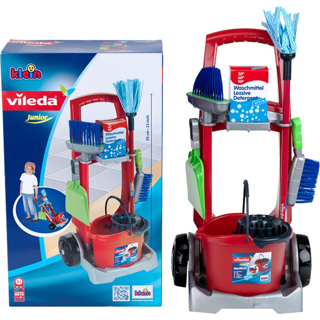 Theo Klein Vileda - Putzwagen, Kinderhaushaltsgerät