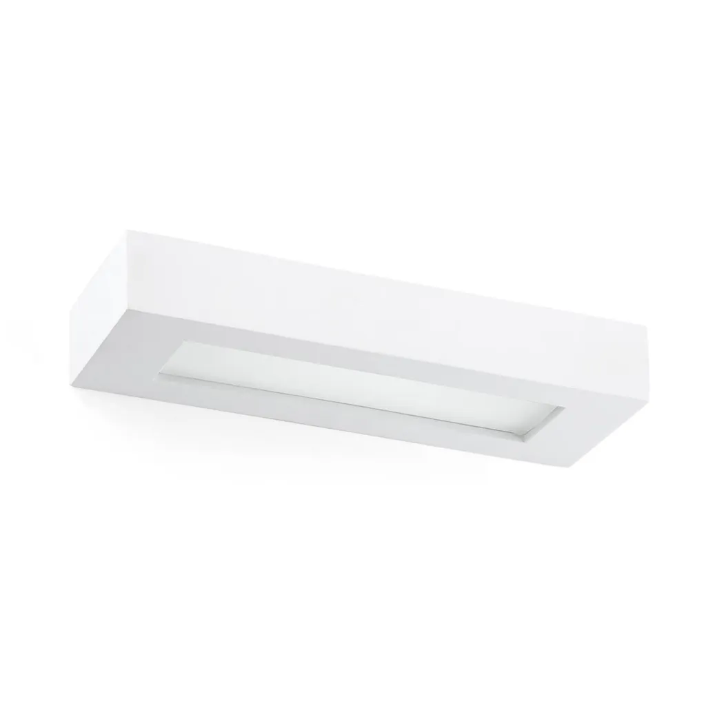 Applique murale OLAF blanc 2 flammes, idéal pour couloir et montée d'escalier