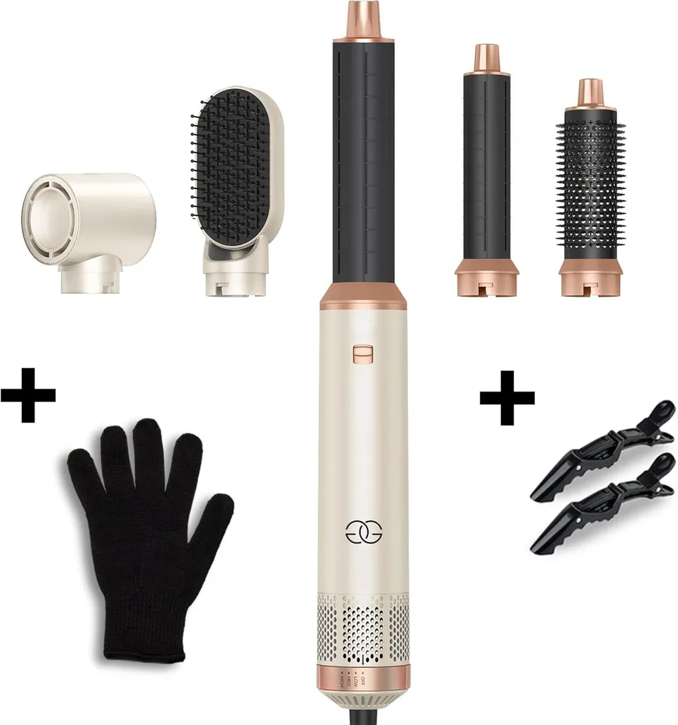 Set Spazzola ad Aria Calda 5 in 1: Lo Styling di Lusso a Casa Tua
