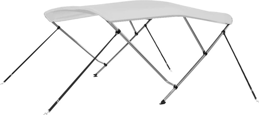 3-Bow Bimini Top Weiß 183x180x137 cm , Planen & Abdeckfolien Design 2024
