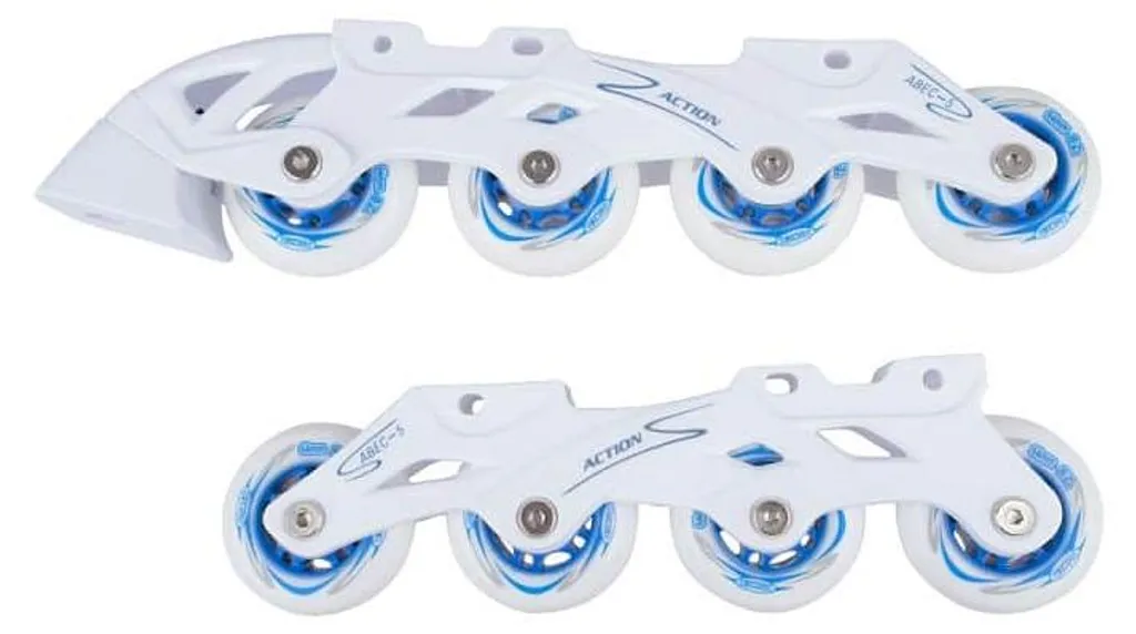 Châssis de rollers PP blanc : platine absorbante contre les vibrations