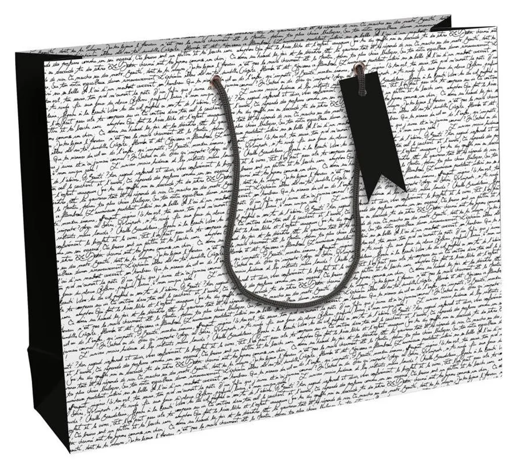 Sac Cadeau Baudelaire Clairefontaine Grand Format avec Cordon Tressé