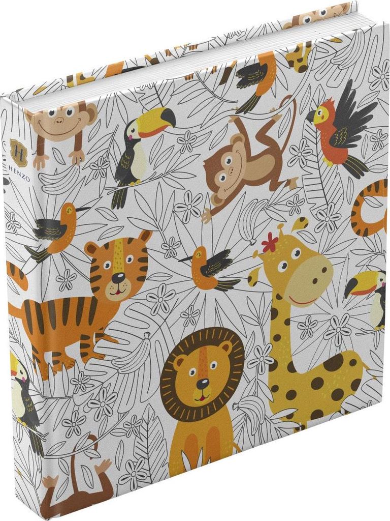 Henzo Jumbo Fotoalbum Tiger Monkey 30x30 cm 100 weiße Seiten