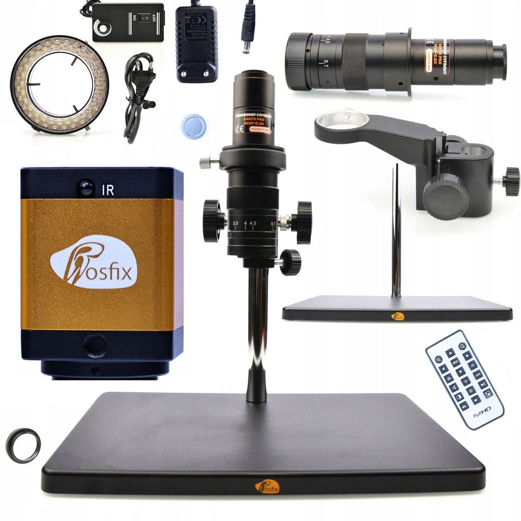 Rosfix Earth Pro MCEP-0.5X Digitalmikroskop + Beleuchtung + PEGASUS Pro Mikroskopkamera