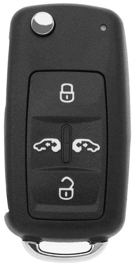 Techstar-Autoschlüsselgehäuse für VW Volkswagen Transporter T5, T6, Sharan, Alhambra – 5 Tasten