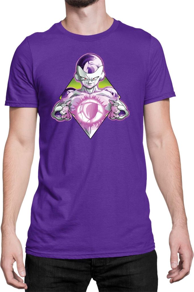 Herren T-Shirt Dragon Anime Manga Ball Z Frieza 04, Man M / Lila