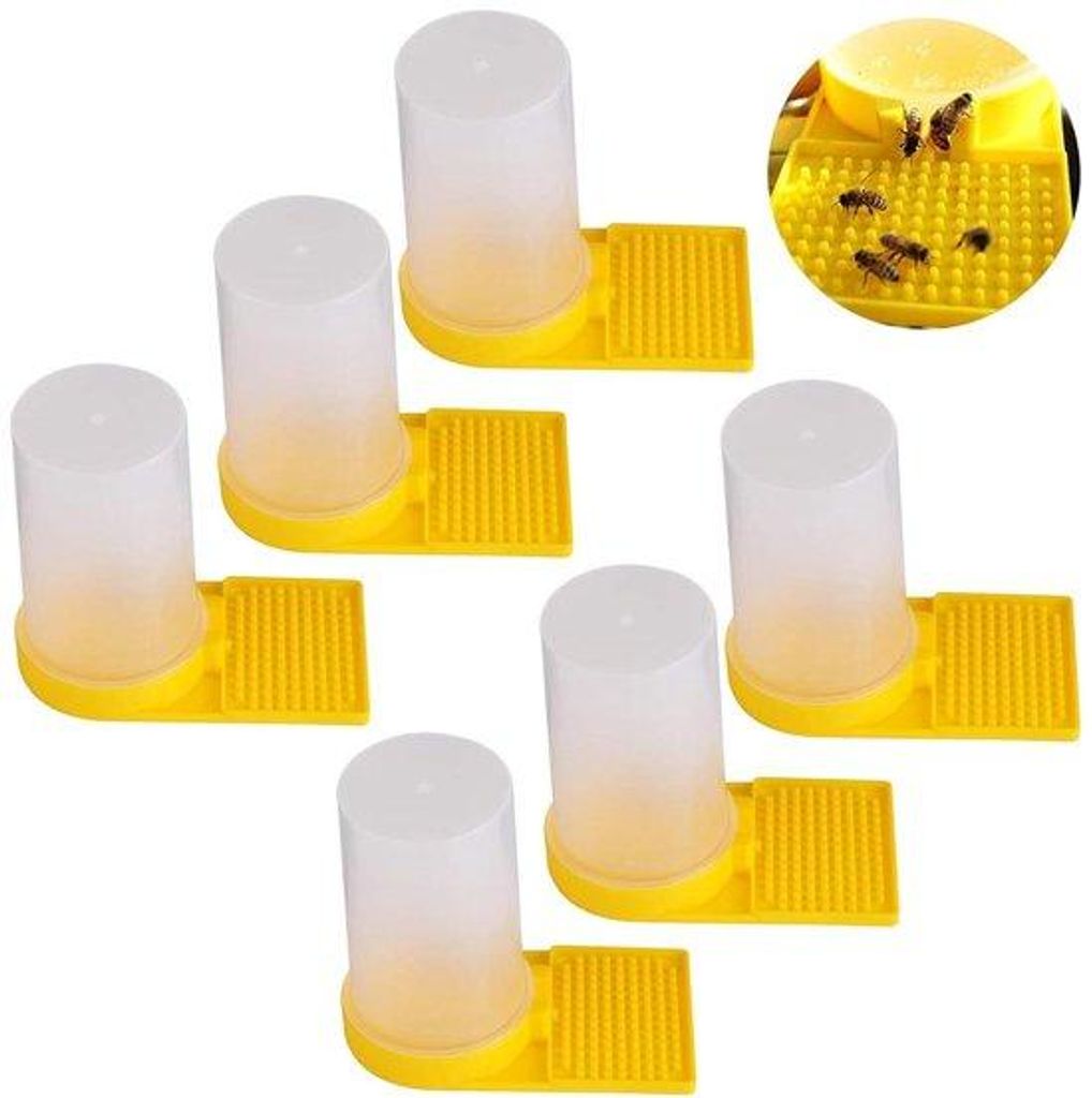 Imkerij Wasserdispenser für 6 Bienen - Bienenfutter und Trinkschale für Bienenstock - Imkerzubehör
