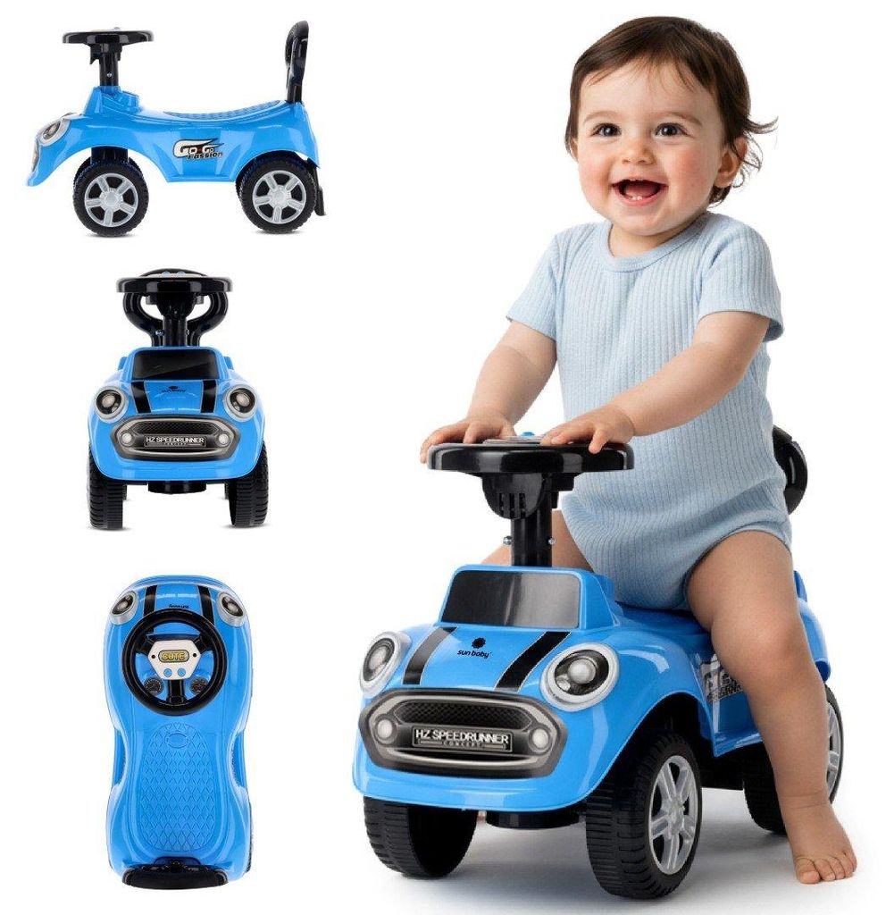 Kinderauto-Schieber GO GO Fashion blau Produktbild 
