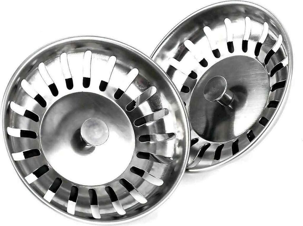 2PCS Edelstahl Küche Waschbecken Stopper Waschbecken Sieb Langlebig Antifouling Waschbecken Filter Küche Drain Stopper