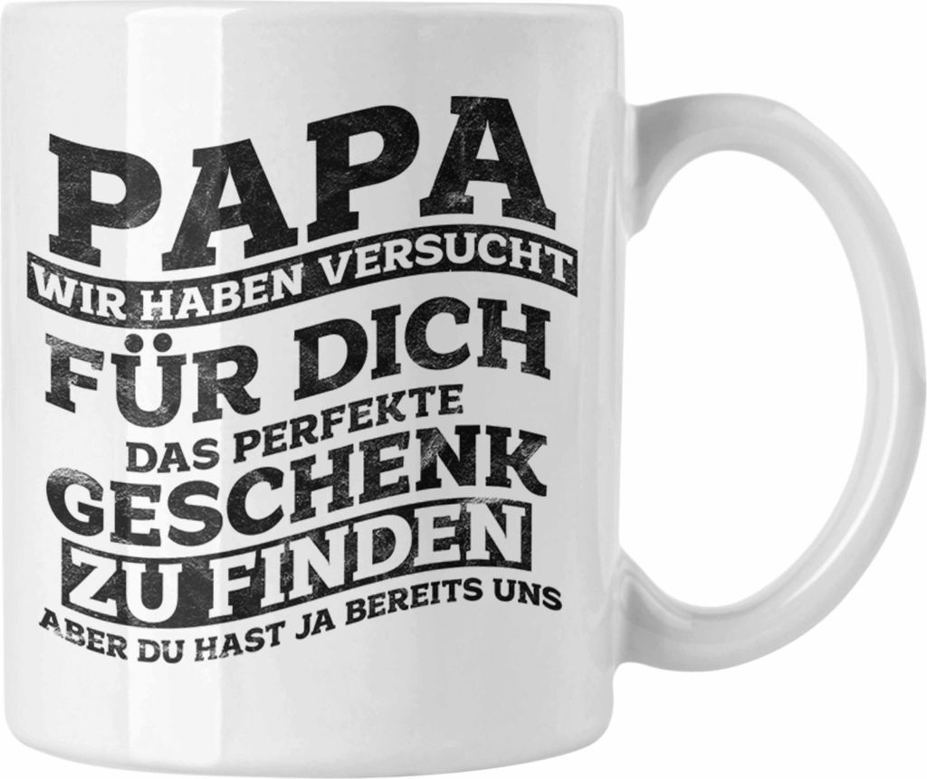 Trendation - Tasse für besten Vater Geschenk von Kindern Geschenkidee (Weiß)