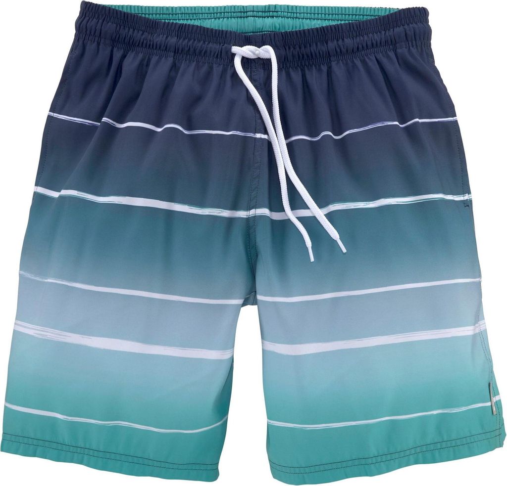 Bench Badeshorts Sunset blau-türkis Größe S