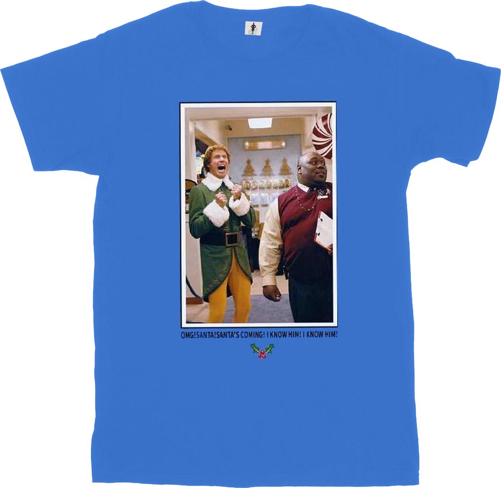 Elf - "OMG" T-Shirt für Herren BI23982 (L) (Königsblau)