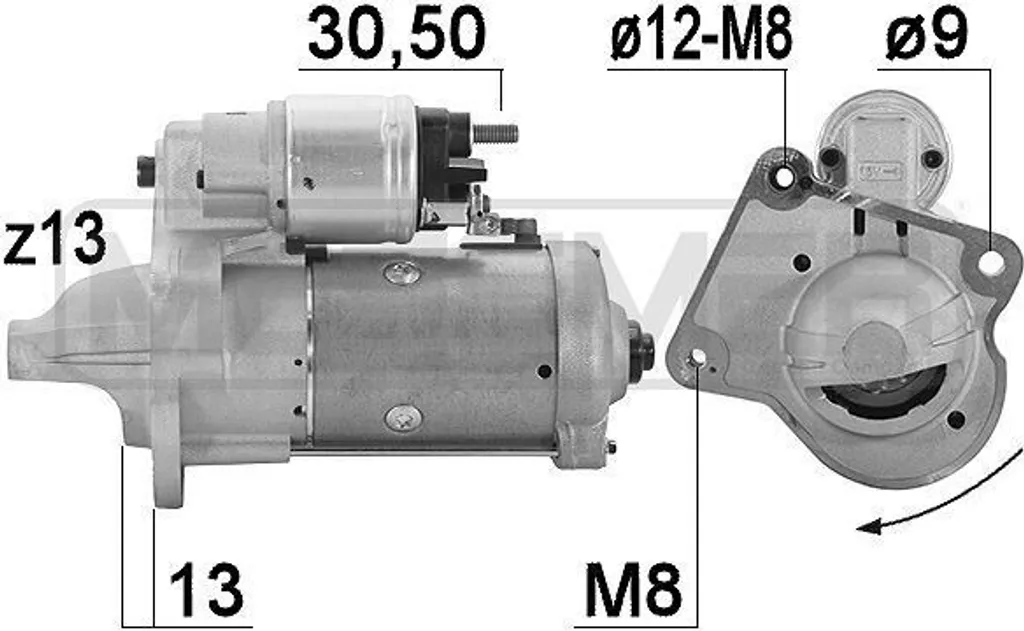 Démarreur Neuf pour Ford Transit et Fiesta - Répare la Panne OE 1740 048