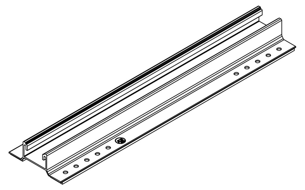K2 Set MiniRail MK2, aluminium, korte rail + schroeven, Productafbeelding 