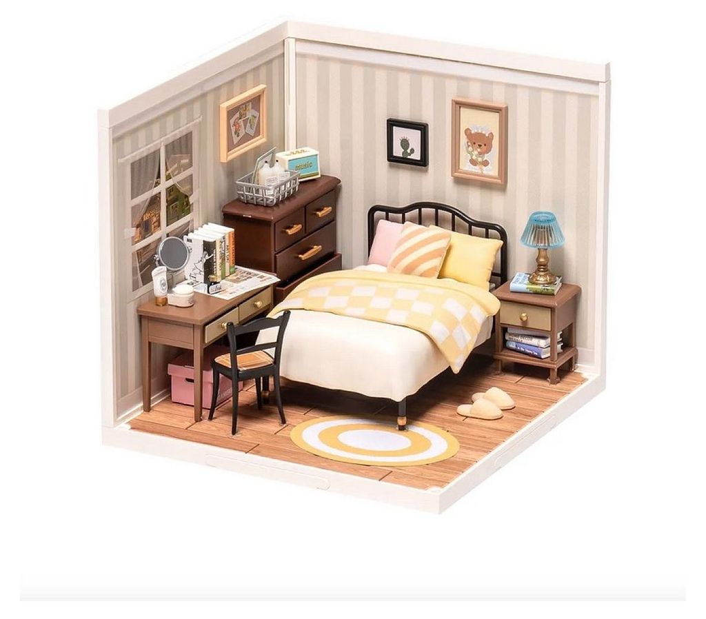 ROBOTIME Sweet Dream Bedroom, Miniaturowy domek DIY, Zdjęcie produktu 