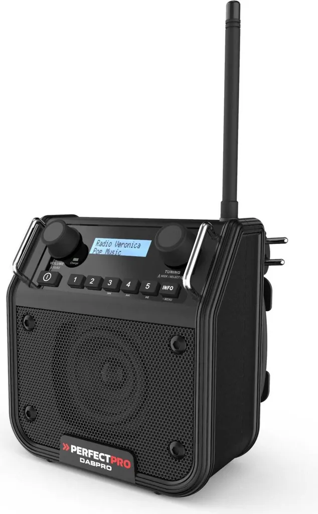 PerfectPro DABPRO Radio de chantier DAB+ Bluetooth robuste et puissante