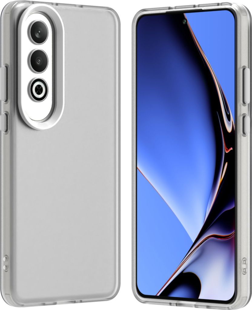 Handyhülle für Oppo K12 5G Schlank Durchscheinend Matt Stoßfest Schutzhülle Weiß
