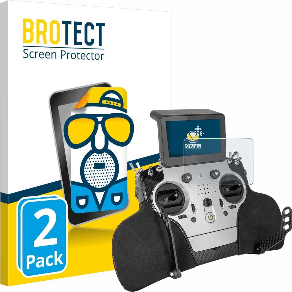 2x BROTECT Schutzfolie für PowerBox Systems Core Displayschutz Displayschutzfolie Folie Matt Entspiegelungsfolie