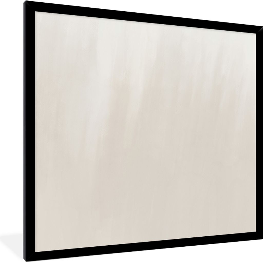 MuchoWow® Gerahmtes Poster Abstrakt - Design - Taupe 40x40 Produktbild 
