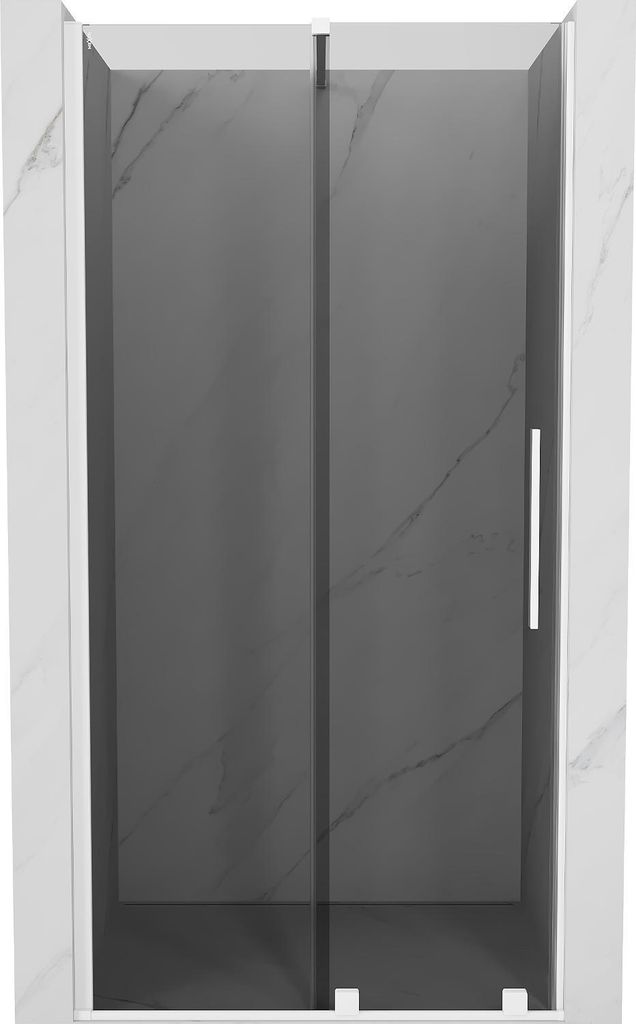 Mexen Velar Schiebeduschtür 110 cm, Graphit, Weiß - 871-110-000-41-20