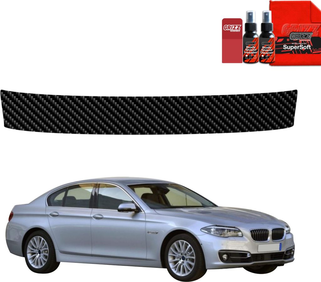 Kohlenstoff Schutzfolie Grizz Protector für Ladekante - BMW 5 F10 Sedan LCI (2012-2017)