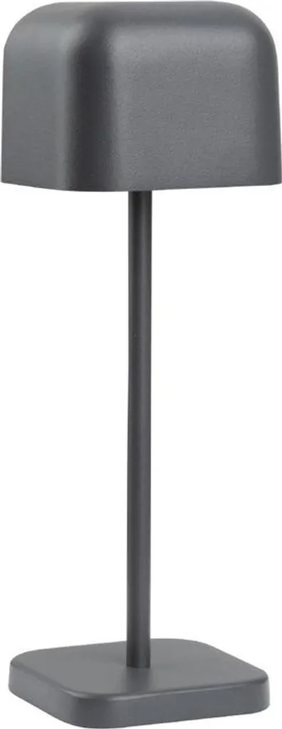 Lampe de table Olympia Lucca dôme carré gris 200 mm luminaire chic