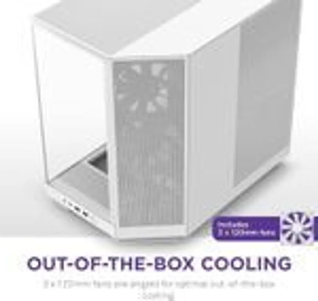 Boîtier PC de jeu NZXT H6 Flow Blanc idéal pour le watercooling - 27