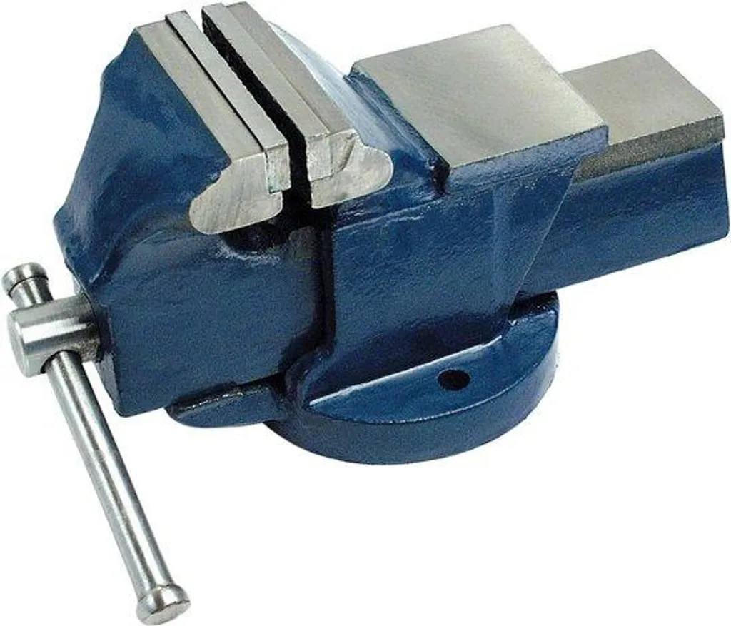 Étau industriel 100 mm en métal robuste pour établi d'atelier pro