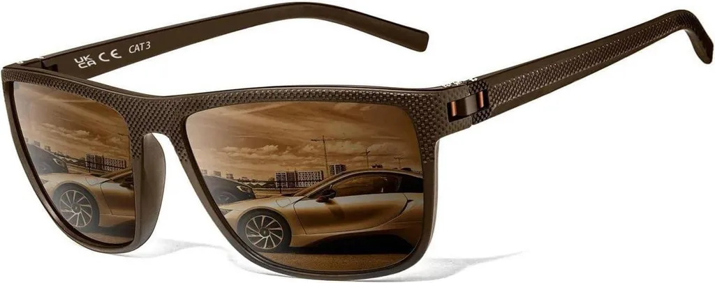Lunettes de soleil pour conduite et pêche Polarisées HD Style Vintage
