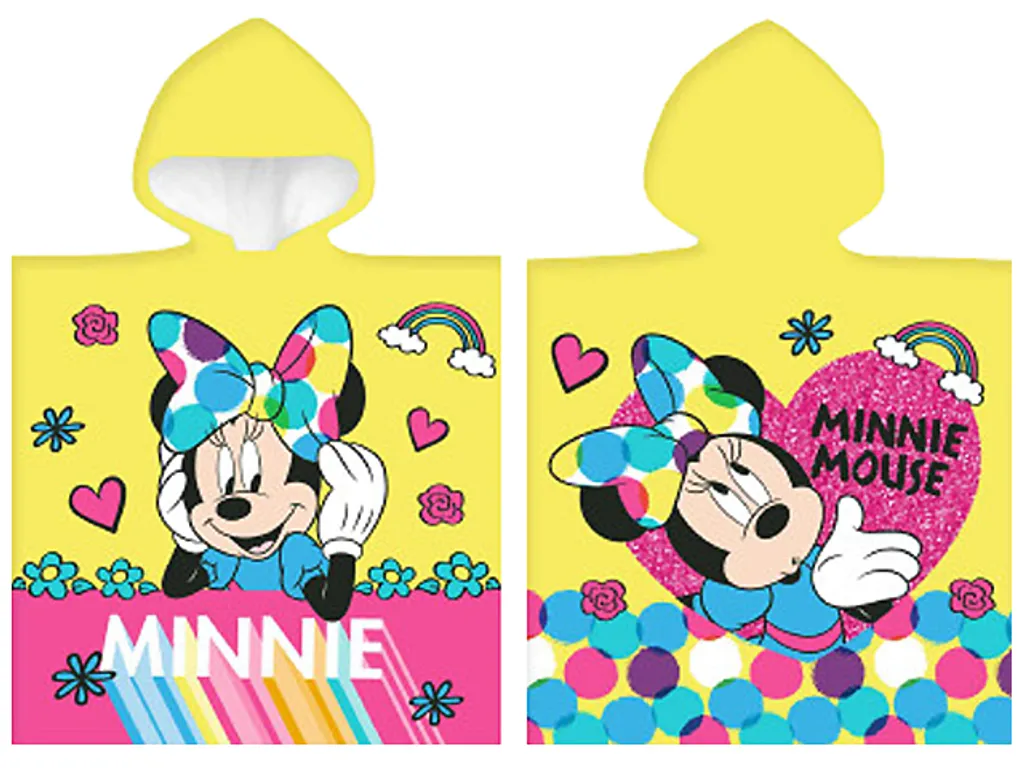Poncho Mare Minnie Mouse 50x100 cm - Accappatoio Bimba Disney - 3