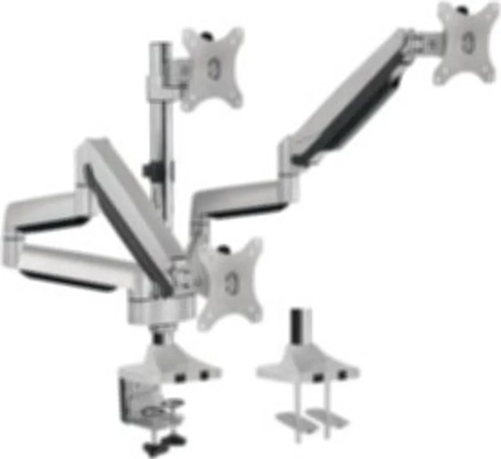 Support de table LogiLink pour 3 écrans LCD avec bras articulé