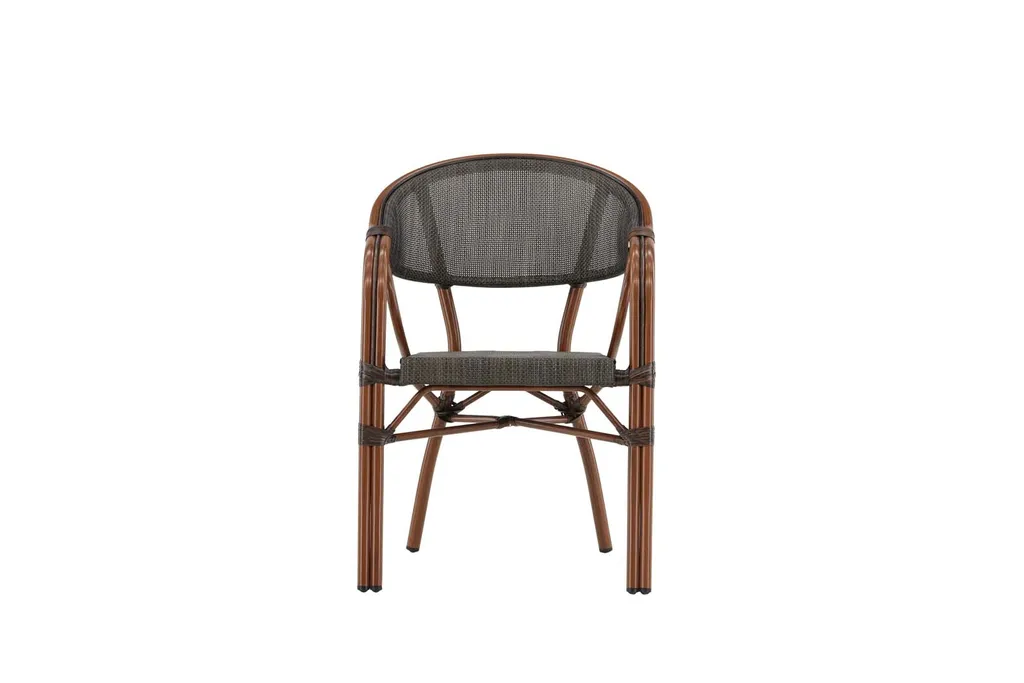 Chaise Vila Noire pour salle à manger et terrasse - Style Scandinave
