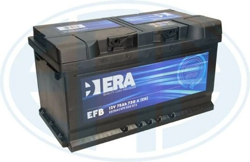Batterie de démarrage 12V 75Ah 730A pour Opel Insignia et Jaguar XF
