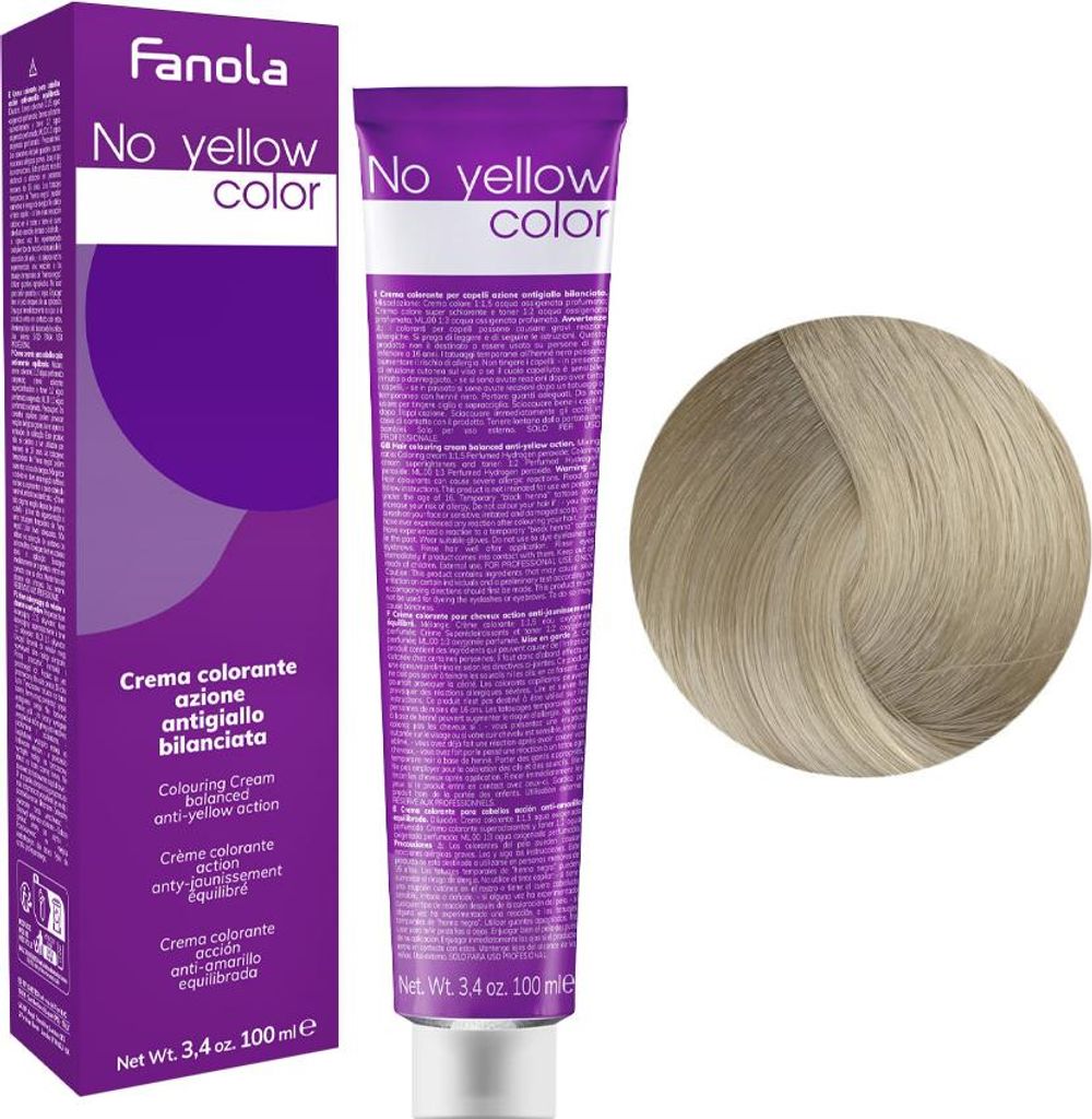 Fanola No Yellow 10 Haarfarbe 100 ml Produktbild 