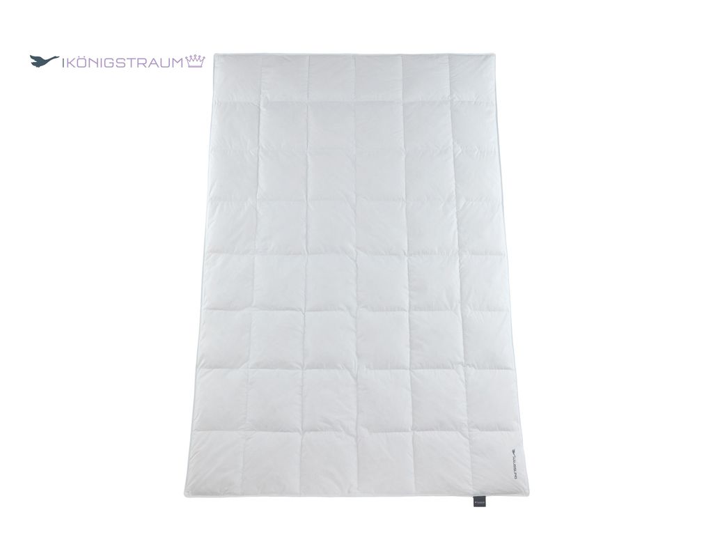 Häussling Königstraum Daunendecke 155x220 cm | Ganzjahresdecke, Bettdecke, 60% Daunen, 6x8 Karos, Deutsche Manufaktur, auch für Allergiker geeig...
