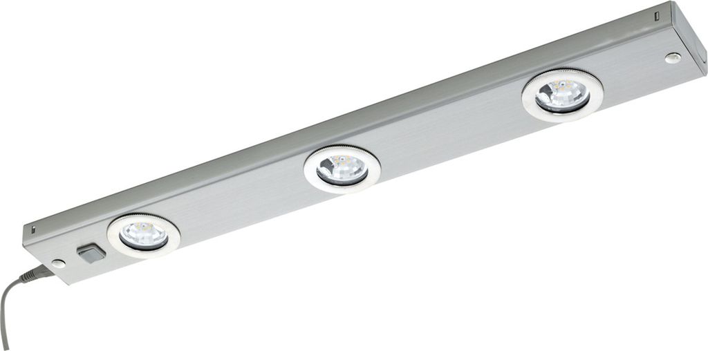 Eglo 93707 Kob LED Lampe d'agencement à 3 flammes nickel Image du produit 